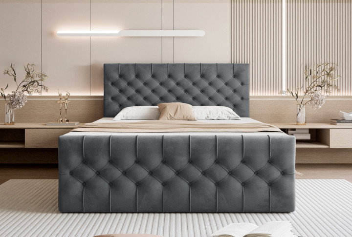 Boxspringbett Tauriel mit Bettkasten & Stauraum | Chesterfield