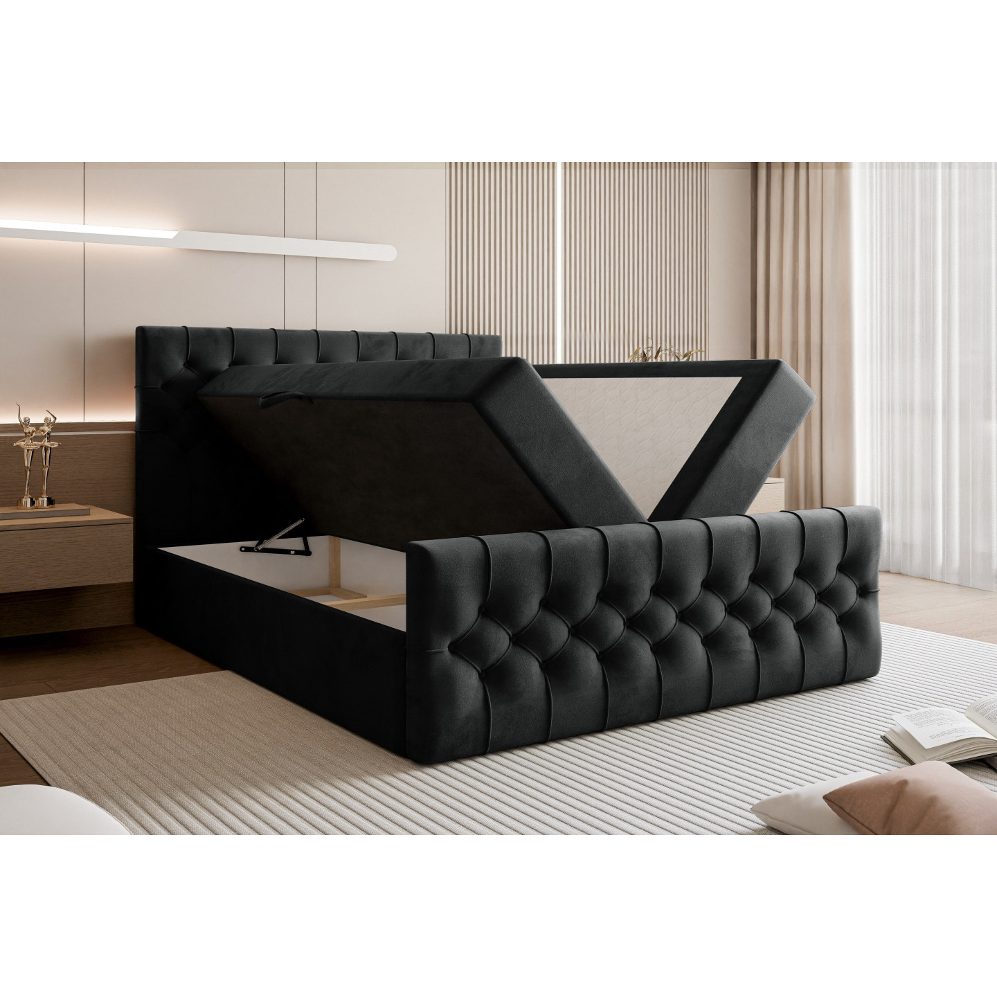 Boxspringbett Tauriel mit Stauraum – Luxus für Ihr Schlafzimmer