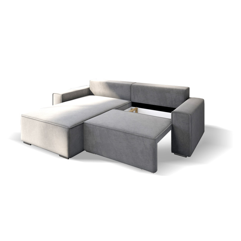 Ecksofa Oslo - Schlafsofa mit Schlaffunktion und Bettkasten