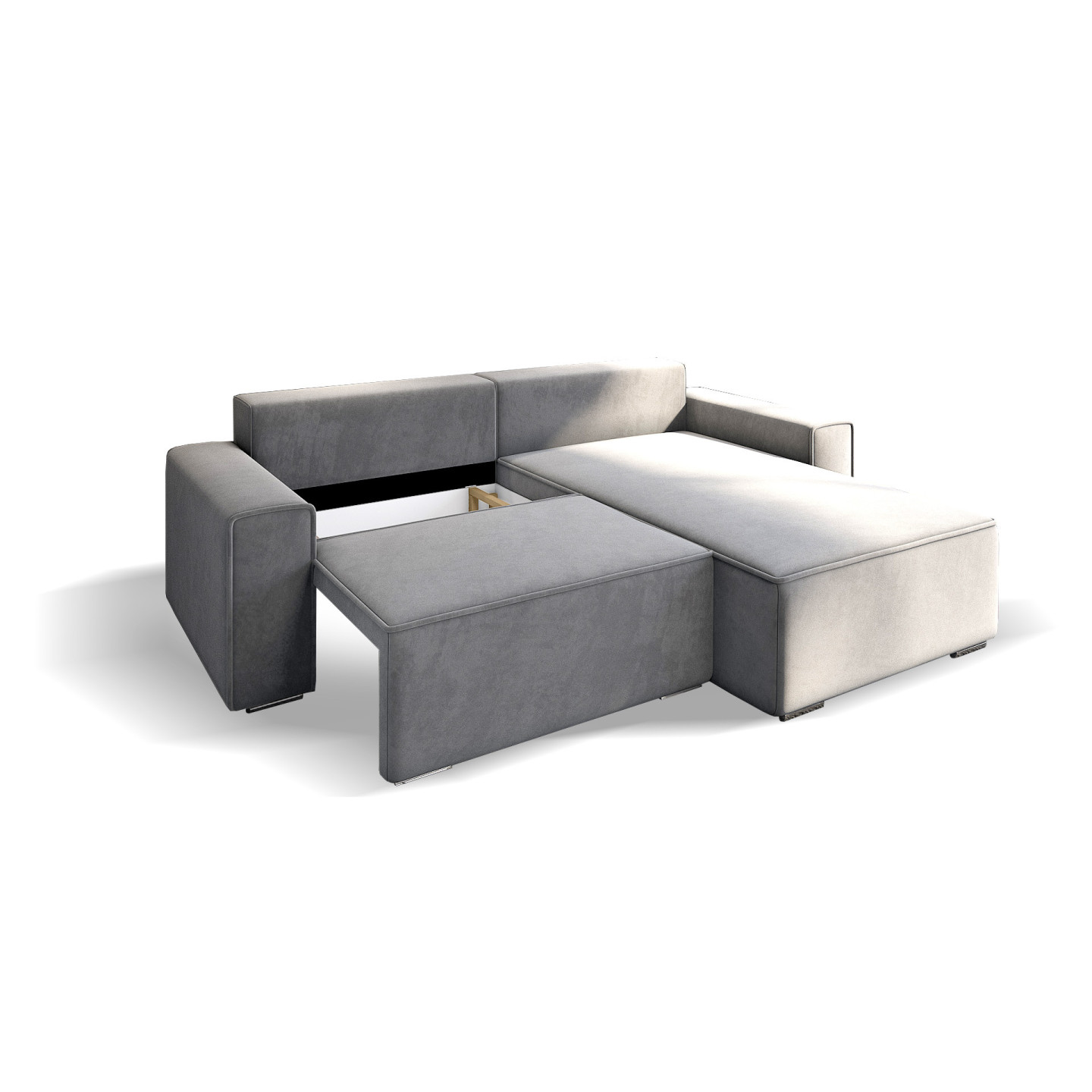 Ecksofa Oslo - Schlafsofa mit Schlaffunktion und Bettkasten