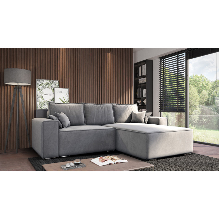 Ecksofa klein Oslo - Schlafsofa mit Schlaffunktion und Bettkasten