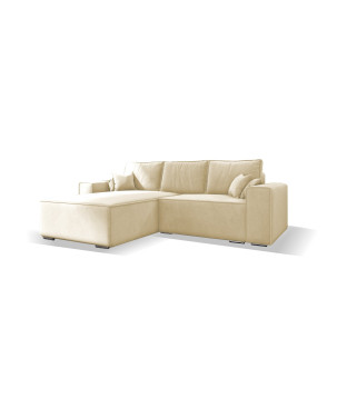 Ecksofa klein Oslo - Schlafsofa mit Schlaffunktion und Bettkasten