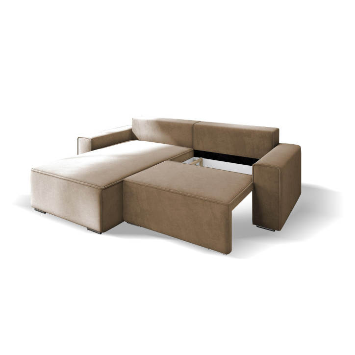 Ecksofa Oslo - Schlafsofa mit Schlaffunktion und Bettkasten