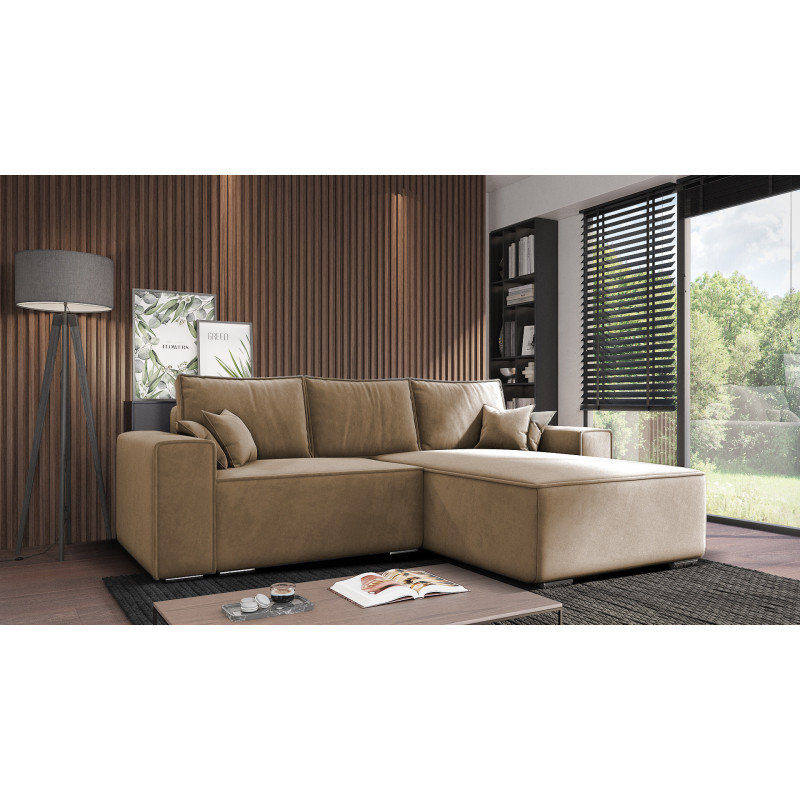 Ecksofa Oslo - Schlafsofa mit Schlaffunktion und Bettkasten
