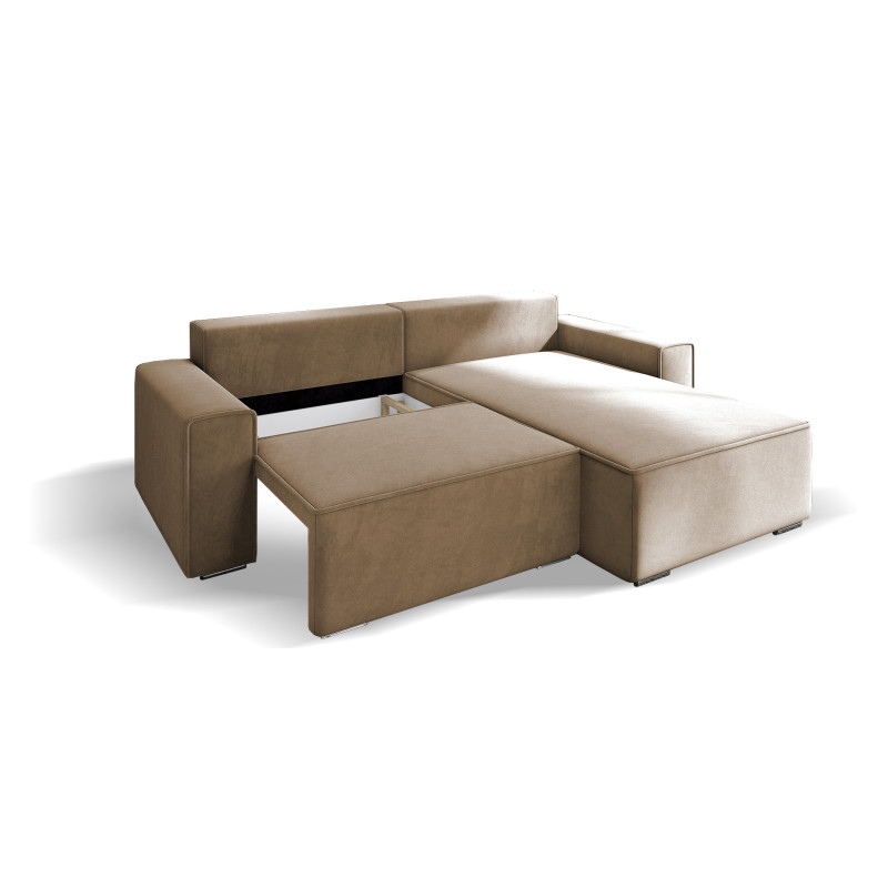 Ecksofa Oslo - Schlafsofa mit Schlaffunktion und Bettkasten