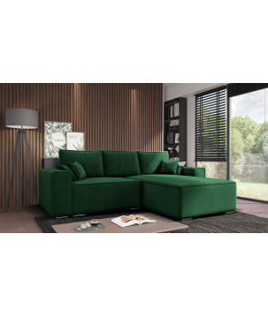 Ecksofa klein Oslo - Schlafsofa mit Schlaffunktion und Bettkasten