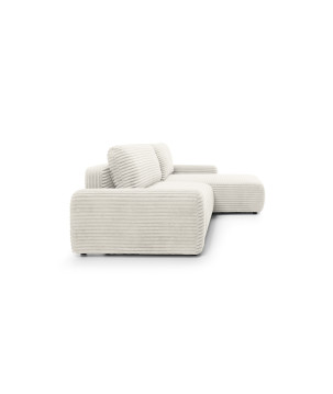 Ecksofa MOUNIR – Cord Sofa mit Schlaffunktion und Bettkasten