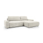 Ecksofa MOUNIR – Cord Sofa mit Schlaffunktion und Bettkasten