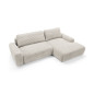 Ecksofa MOUNIR – Cord Sofa mit Schlaffunktion und Bettkasten