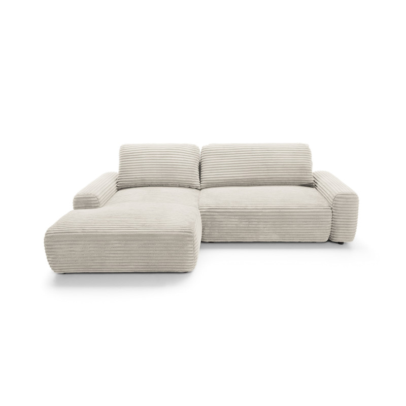 Ecksofa MOUNIR – Cord Sofa mit Schlaffunktion und Bettkasten