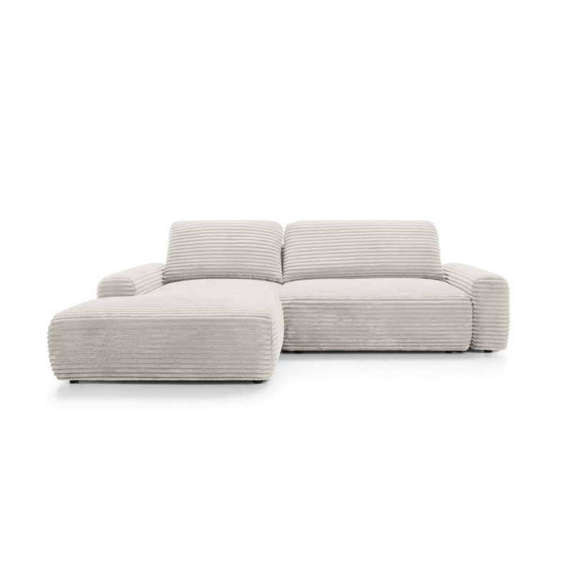 Ecksofa MOUNIR – Cord Sofa mit Schlaffunktion und Bettkasten