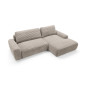 Ecksofa MOUNIR – Cord Sofa mit Schlaffunktion und Bettkasten