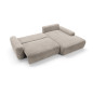 Ecksofa MOUNIR – Cord Sofa mit Schlaffunktion und Bettkasten