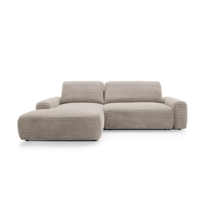 Ecksofa MOUNIR – Cord Sofa mit Schlaffunktion und Bettkasten