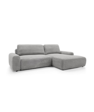 Ecksofa MOUNIR – Cord Sofa mit Schlaffunktion und Bettkasten