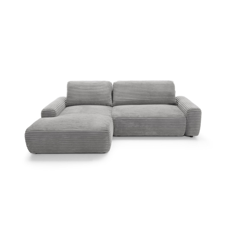 Ecksofa MOUNIR – Cord Sofa mit Schlaffunktion und Bettkasten