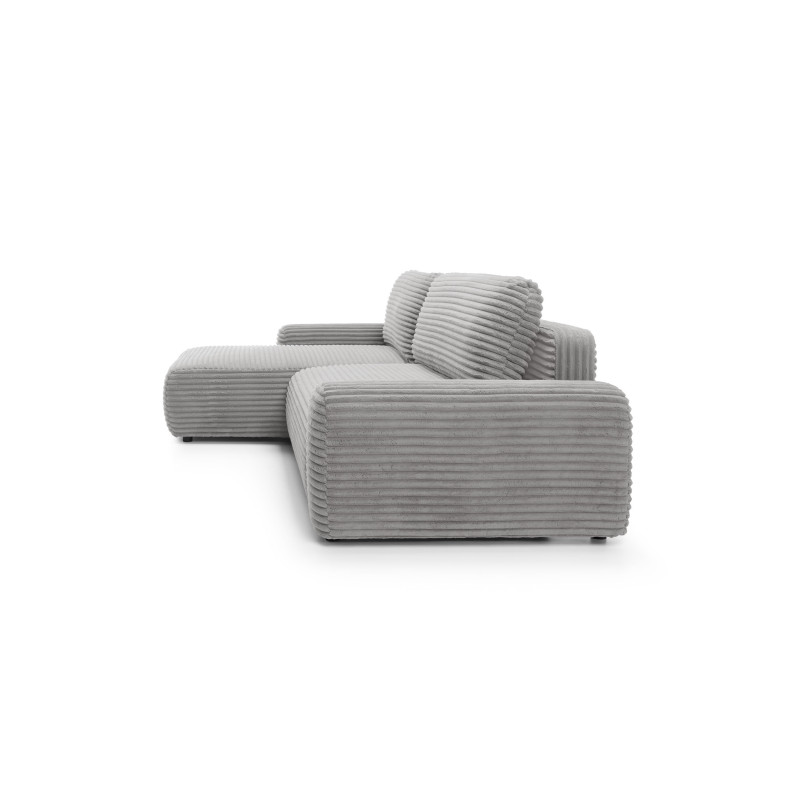 Ecksofa MOUNIR – Cord Sofa mit Schlaffunktion und Bettkasten