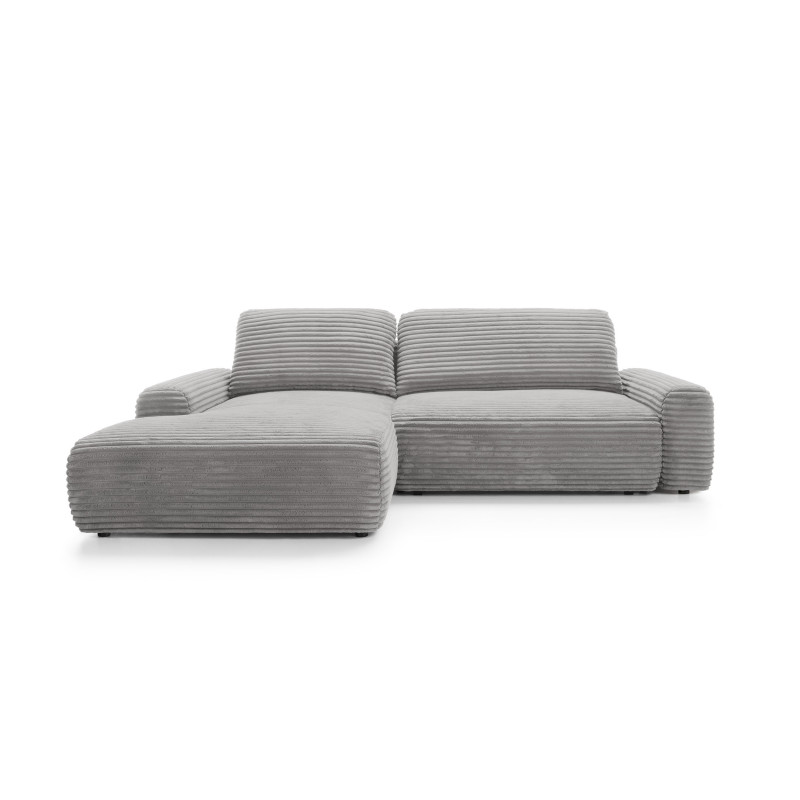 Ecksofa MOUNIR – Cord Sofa mit Schlaffunktion und Bettkasten