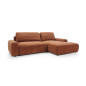 Ecksofa MOUNIR – Cord Sofa mit Schlaffunktion und Bettkasten