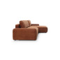 Ecksofa MOUNIR – Cord Sofa mit Schlaffunktion und Bettkasten