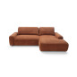 Ecksofa MOUNIR – Cord Sofa mit Schlaffunktion und Bettkasten