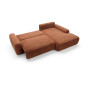 Ecksofa MOUNIR – Cord Sofa mit Schlaffunktion und Bettkasten