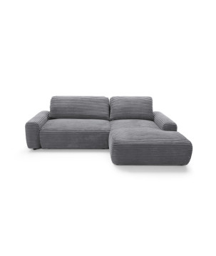 Ecksofa MOUNIR – Cord Sofa mit Schlaffunktion und Bettkasten