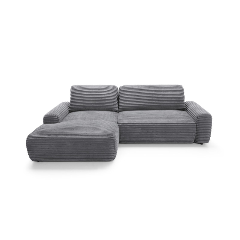 Ecksofa MOUNIR – Cord Sofa mit Schlaffunktion und Bettkasten