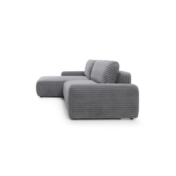 Ecksofa MOUNIR – Cord Sofa mit Schlaffunktion und Bettkasten