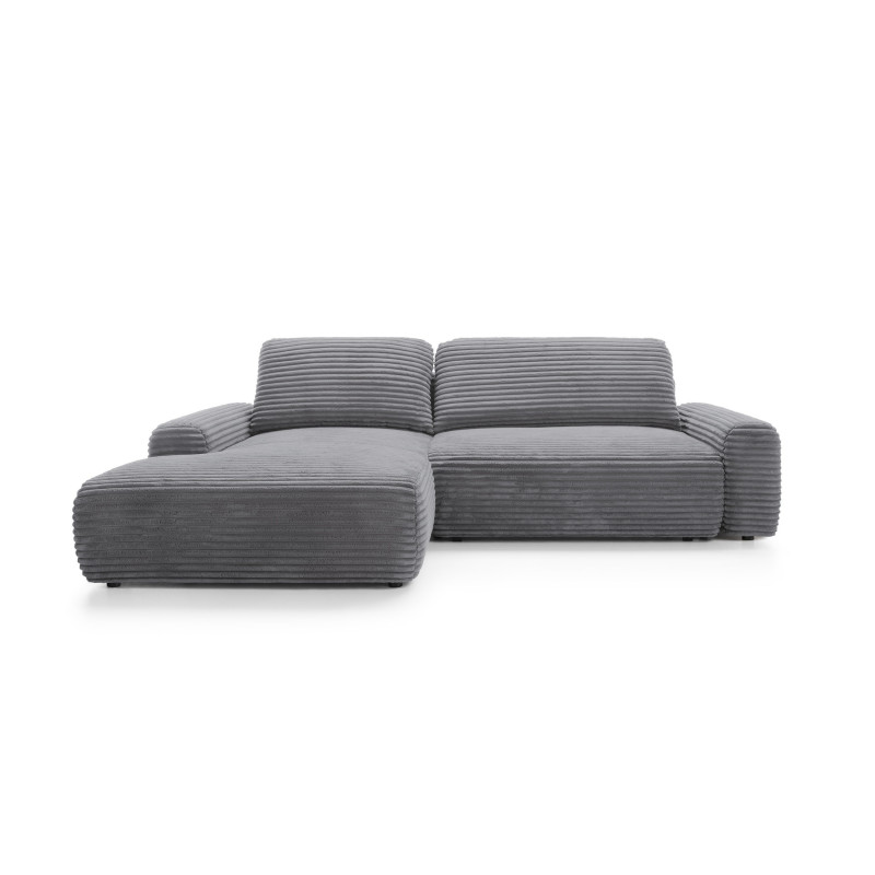 Ecksofa MOUNIR – Cord Sofa mit Schlaffunktion und Bettkasten