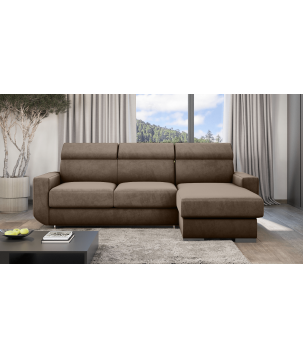 Ecksofa HUGO mit Schlaffunktion – Grau oder Beige – Komfort und Stil