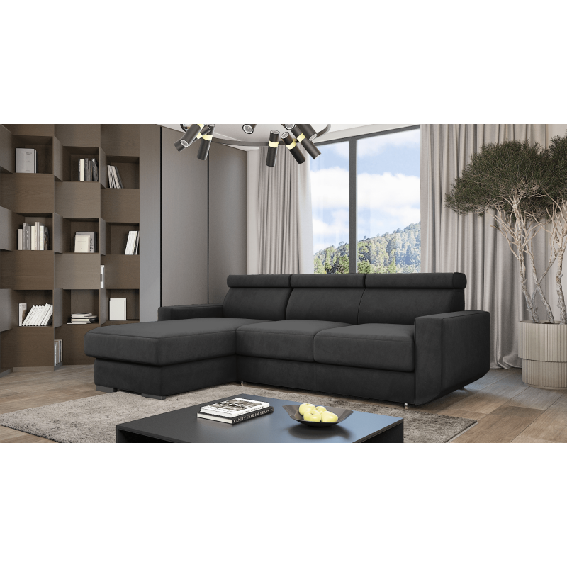 Ecksofa HUGO mit Schlaffunktion – Grau oder Beige – Komfort und Stil