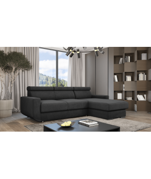 Ecksofa HUGO mit Schlaffunktion – Grau oder Beige – Komfort und Stil