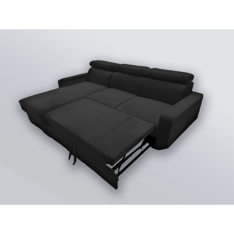Ecksofa HUGO mit Schlaffunktion – Grau oder Beige – Komfort und Stil