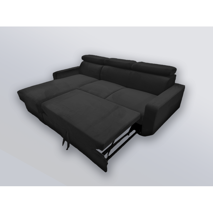 Ecksofa HUGO mit Schlaffunktion – Grau oder Beige – Komfort und Stil