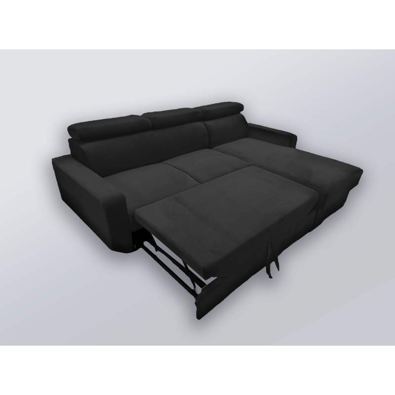 Ecksofa HUGO mit Schlaffunktion – Grau oder Beige – Komfort und Stil