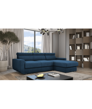 Ecksofa HUGO mit Schlaffunktion – Grau oder Beige – Komfort und Stil