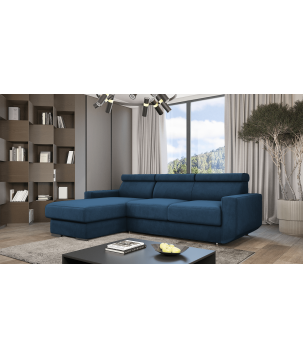 Ecksofa HUGO mit Schlaffunktion – Grau oder Beige – Komfort und Stil