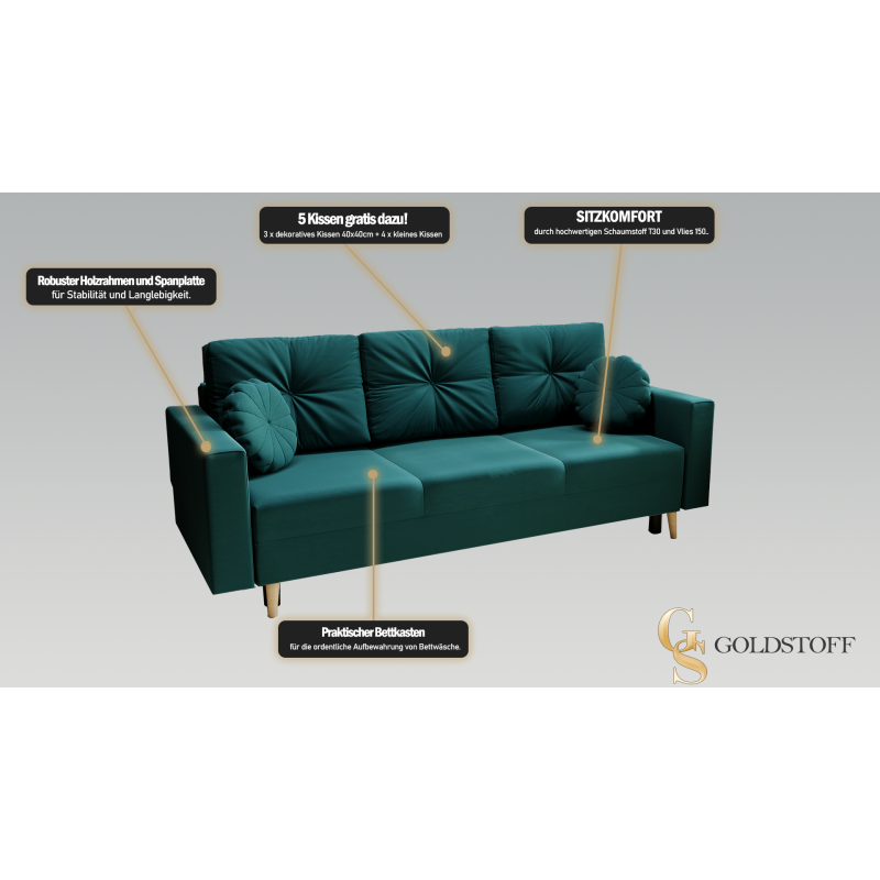 BONITO Schlafsofa – Eleganz und Funktionalität mit Schlaffunktion