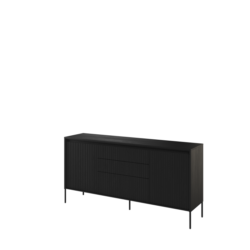 TREND Holz Kommode – Grau, Weiß & Beige mit Schubladen