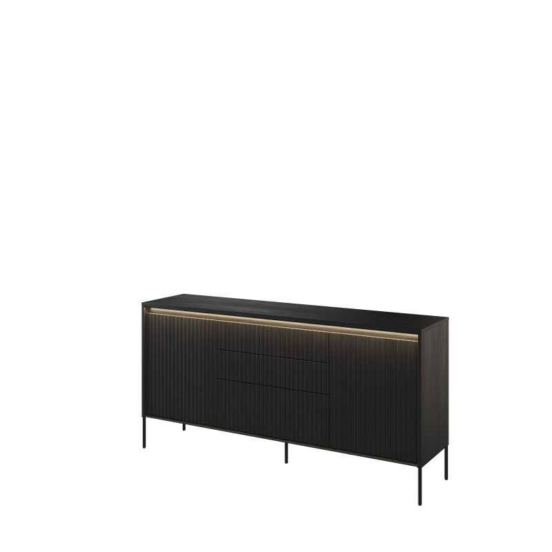 TREND Holz Kommode – Grau, Weiß & Beige mit Schubladen