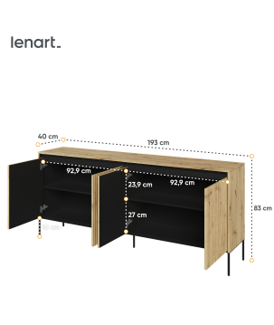 TREND TR-04 Kommode – LED-Beleuchtung, Perfekt für Flur