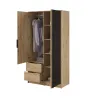 ARTISAN 2D Kleiderschrank – Modernes Design mit Lamellenfront, 105 cm