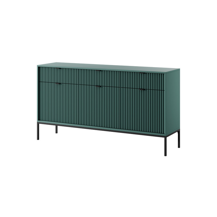 Visanna Sideboard 154 cm – Dreitürige Kommode mit Schubladen & Stauraum