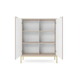 Sideboard 100 cm Visanna – Zweitürige Kommode mit Beinen