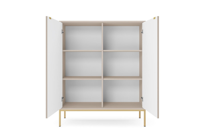 Sideboard 100 cm Visanna – Zweitürige Kommode mit Beinen