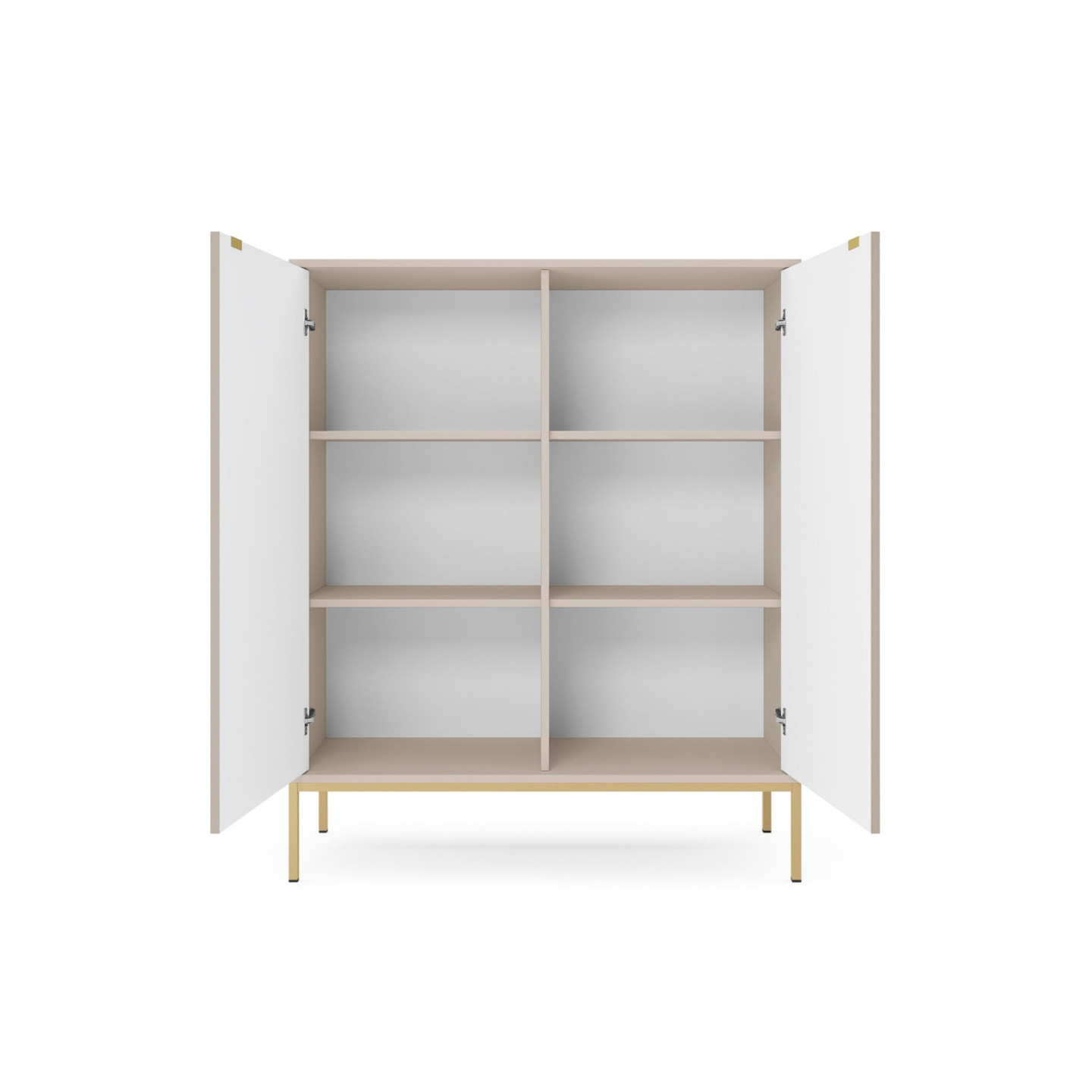 Sideboard 100 cm Visanna – Zweitürige Kommode mit Beinen