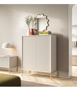 Sideboard 100 cm Visanna – Zweitürige Kommode mit Beinen