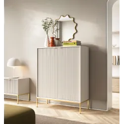 Sideboard 100 cm Visanna – Zweitürige Kommode mit Beinen