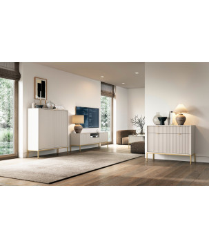 Sideboard 100 cm Visanna – Zweitürige Kommode mit Beinen